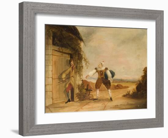 Billy Purvis Stealing the Bundle-Ned Corvan-Framed Giclee Print