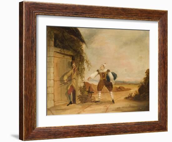 Billy Purvis Stealing the Bundle-Ned Corvan-Framed Giclee Print