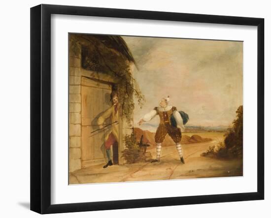 Billy Purvis Stealing the Bundle-Ned Corvan-Framed Giclee Print