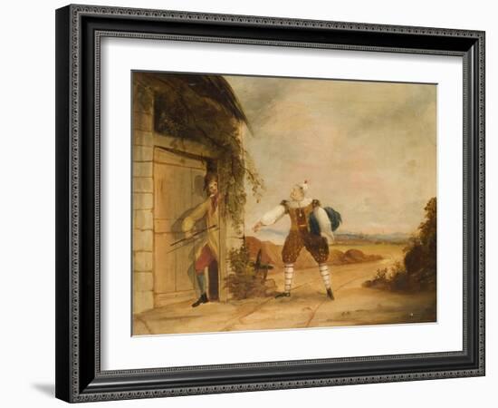 Billy Purvis Stealing the Bundle-Ned Corvan-Framed Giclee Print