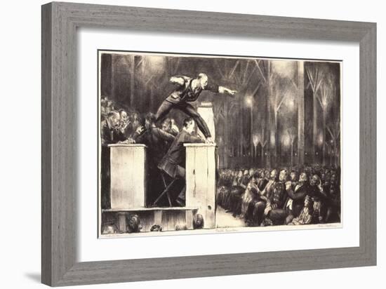 Billy Sunday, 1923-George Wesley Bellows-Framed Giclee Print