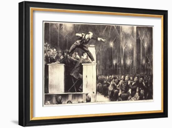 Billy Sunday, 1923-George Wesley Bellows-Framed Giclee Print