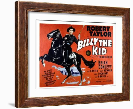 Billy the Kid, Robert Taylor, 1941-null-Framed Photo