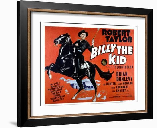 Billy the Kid, Robert Taylor, 1941-null-Framed Photo