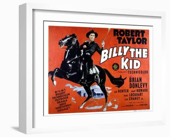 Billy the Kid, Robert Taylor, 1941-null-Framed Photo