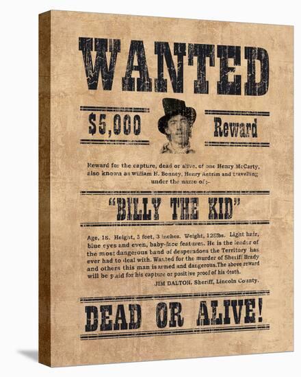Billy The Kid-The Vintage Collection-Framed Stretched Canvas
