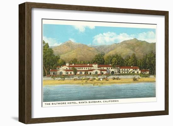 Biltmore Hotel, Santa Barbara, California-null-Framed Art Print