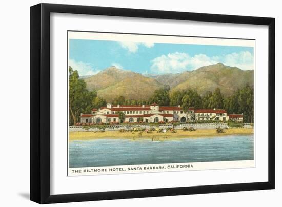 Biltmore Hotel, Santa Barbara, California-null-Framed Art Print