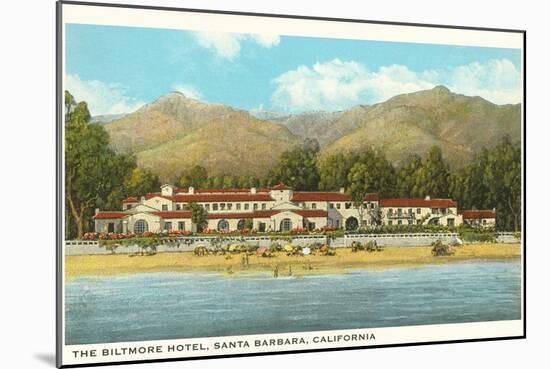 Biltmore Hotel, Santa Barbara, California-null-Mounted Art Print