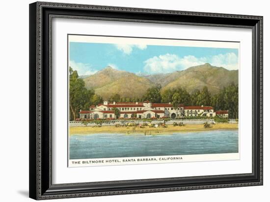 Biltmore Hotel, Santa Barbara, California-null-Framed Art Print