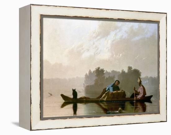 Bingham: Fur Traders, 1845-George Caleb Bingham-Framed Premier Image Canvas