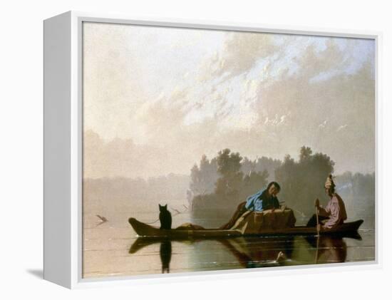 Bingham: Fur Traders, 1845-George Caleb Bingham-Framed Premier Image Canvas