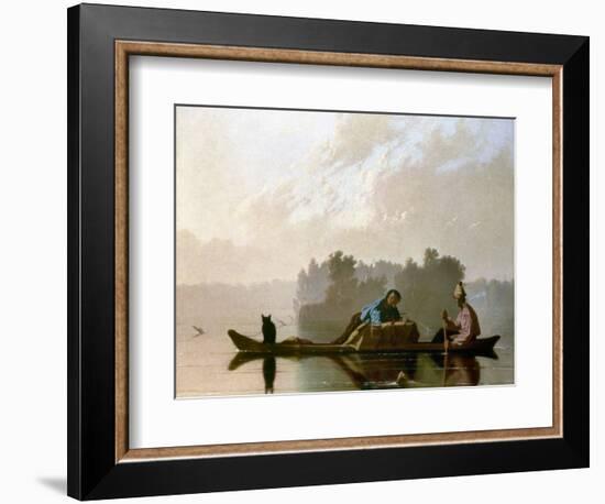 Bingham: Fur Traders, 1845-George Caleb Bingham-Framed Giclee Print