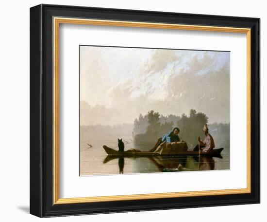 Bingham: Fur Traders, 1845-George Caleb Bingham-Framed Giclee Print