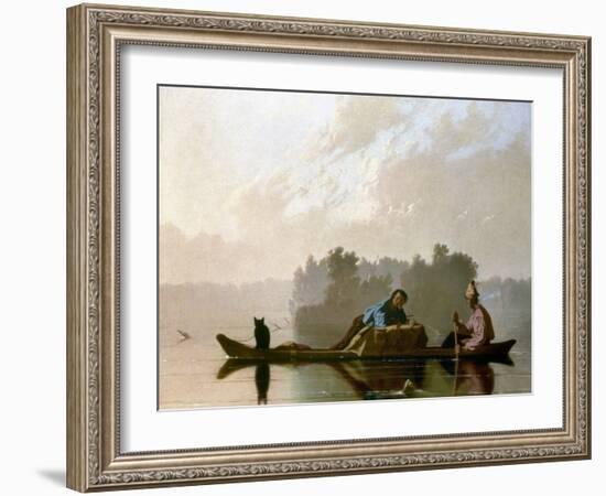 Bingham: Fur Traders, 1845-George Caleb Bingham-Framed Giclee Print