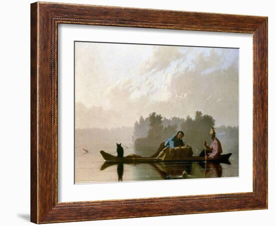 Bingham: Fur Traders, 1845-George Caleb Bingham-Framed Giclee Print