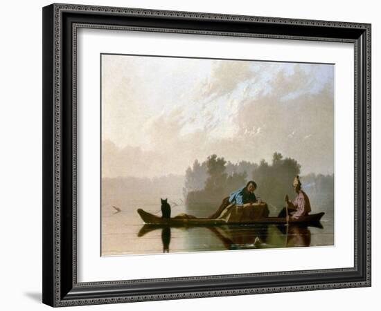 Bingham: Fur Traders, 1845-George Caleb Bingham-Framed Giclee Print