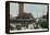 Binghamton, New York - Delaware, Lackawanna, and Western Rail Station-Lantern Press-Framed Stretched Canvas