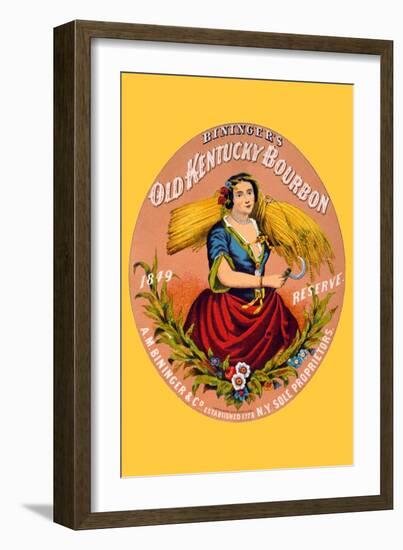 Bininger's Old Kentucky Bourbon-F. Heppenheimer-Framed Premium Giclee Print