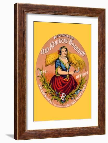 Bininger's Old Kentucky Bourbon-F. Heppenheimer-Framed Premium Giclee Print