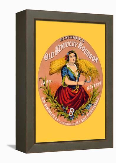 Bininger's Old Kentucky Bourbon-F. Heppenheimer-Framed Stretched Canvas