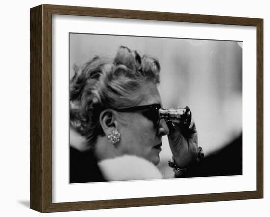 Binoculars Used to Watch Veiled Prophet Ball-null-Framed Photographic Print