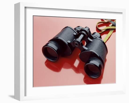 Binoculars with Reflection-null-Framed Photographic Print