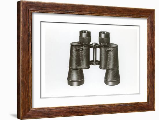 Binoculars-null-Framed Art Print