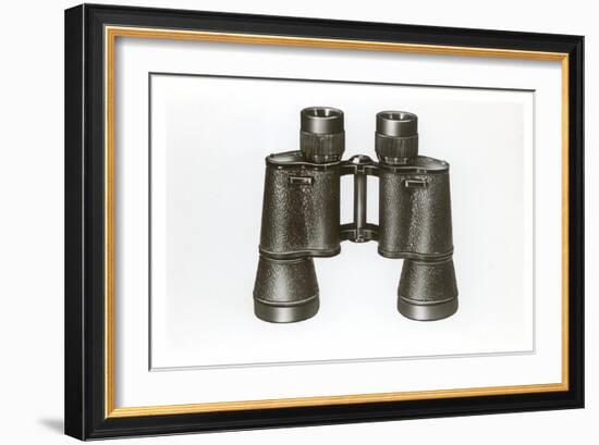 Binoculars-null-Framed Art Print