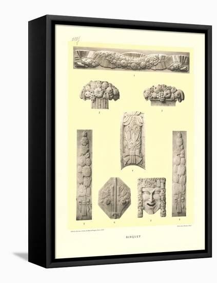 Binquet Bas Reliefs-null-Framed Stretched Canvas