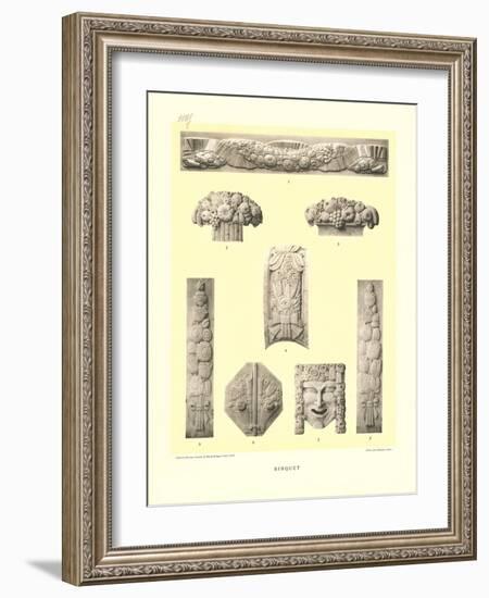 Binquet Bas Reliefs-null-Framed Art Print