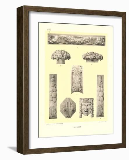 Binquet Bas Reliefs-null-Framed Art Print