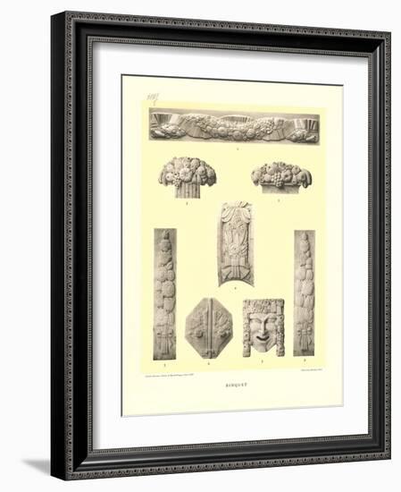 Binquet Bas Reliefs-null-Framed Art Print