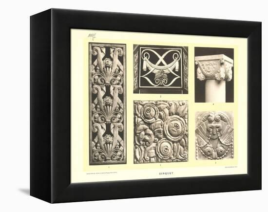 Binquet Bas Reliefs-null-Framed Stretched Canvas