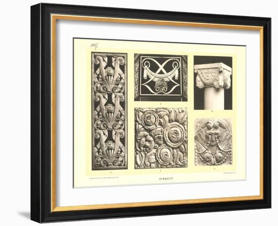 Binquet Bas Reliefs-null-Framed Art Print