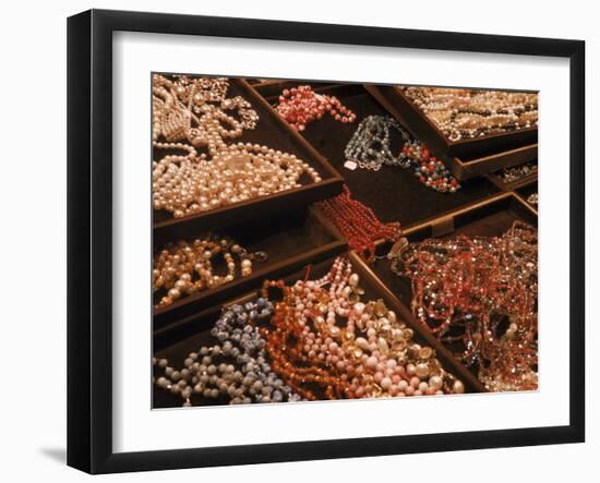 Bins Full of Jewels at Dior's Studio-Loomis Dean-Framed Photographic Print