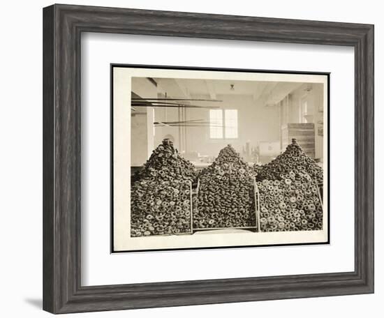 Bins of Doughnuts for the Salvation Army at the Hotel Commodore, 1919-Byron Company-Framed Giclee Print