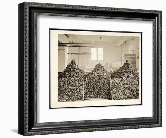 Bins of Doughnuts for the Salvation Army at the Hotel Commodore, 1919-Byron Company-Framed Giclee Print