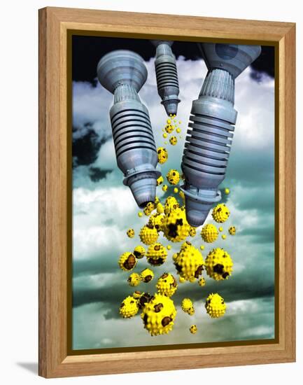 Biological Warfare-Victor Habbick-Framed Premier Image Canvas