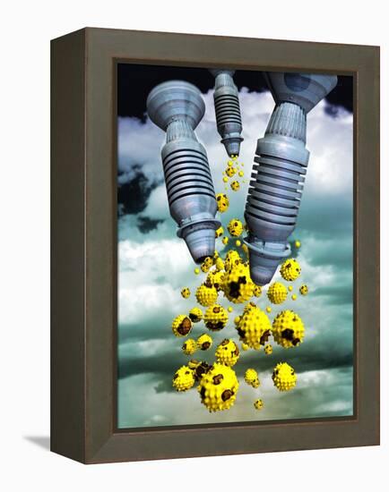 Biological Warfare-Victor Habbick-Framed Premier Image Canvas