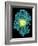 Bioluminescent Enzyme Molecule-Laguna Design-Framed Photographic Print