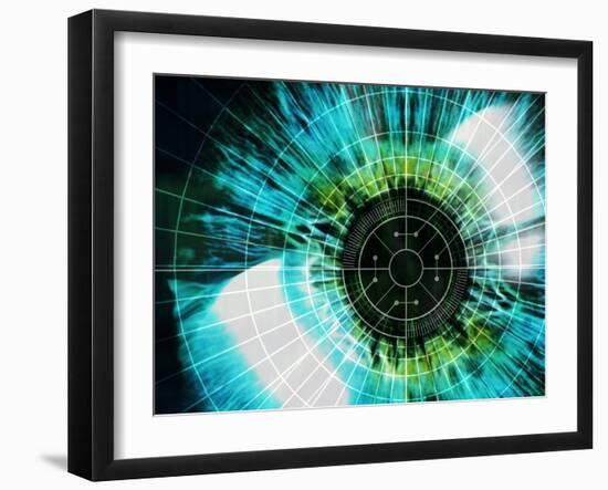 Biometric Eye Scan-PASIEKA-Framed Photographic Print