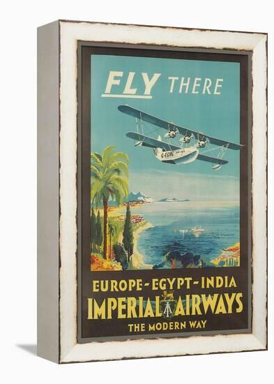 Biplane Clipper, Imperial Airways-null-Framed Stretched Canvas