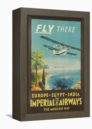 Biplane Clipper, Imperial Airways-null-Framed Stretched Canvas