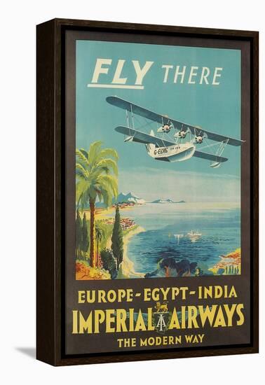 Biplane Clipper, Imperial Airways-null-Framed Stretched Canvas