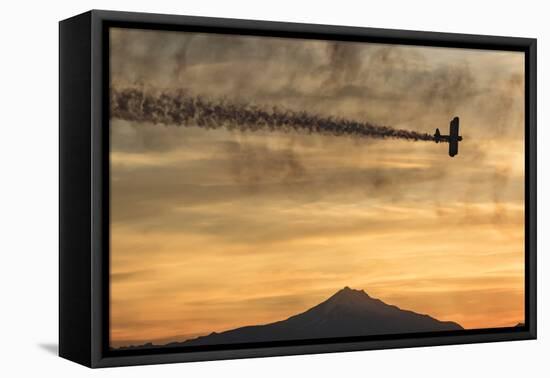 Biplane fly-by at Madras Airshow, Oregon.-William Sutton-Framed Premier Image Canvas