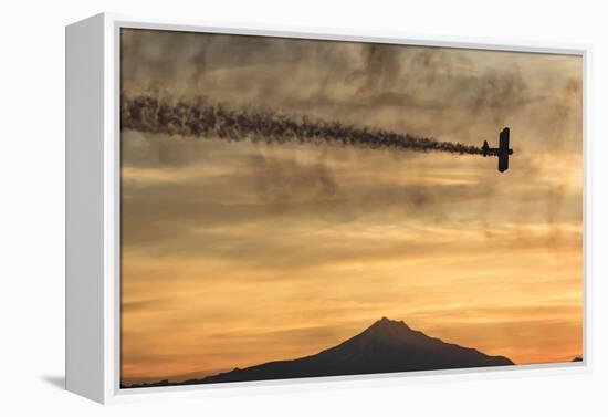 Biplane fly-by at Madras Airshow, Oregon.-William Sutton-Framed Premier Image Canvas