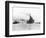 Biplane Flying from Armored Cruiser-null-Framed Photographic Print