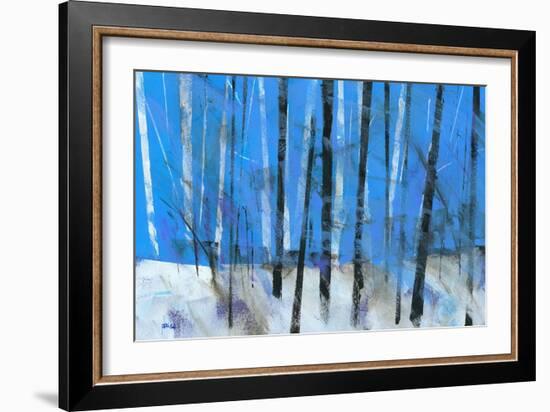 Birch and Black Ash Saplings-Paul Bailey-Framed Art Print