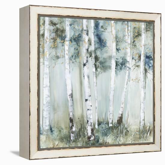 Birch Blue Forest-Allison Pearce-Framed Stretched Canvas